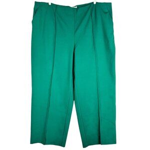 Liz Claiborne Women's Pull-on Stretch Wide Leg Emerald Green Pants Size 3X NWT